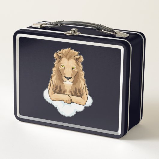 Lion Clouds Metall Brotdose (Vorderseite)