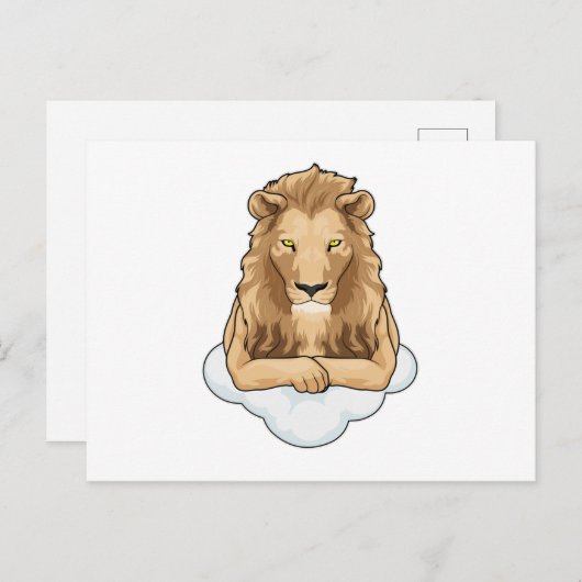 Lion Clouds Postkarte (Vorne/Hinten)