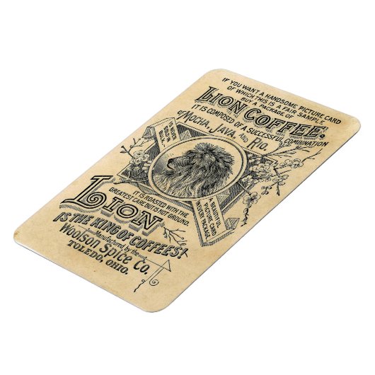 Lion Coffee Magnet (Linke Seite)