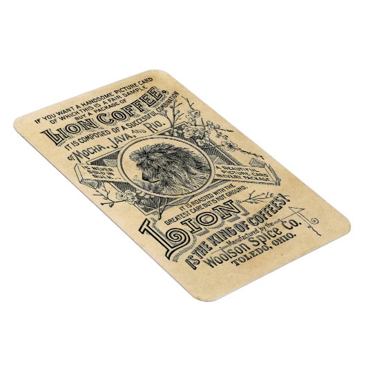 Lion Coffee Magnet (Rechte Seite)