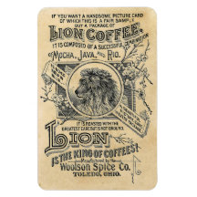 Lion Coffee Magnet