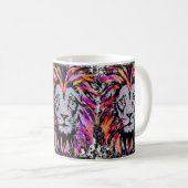 Lion Coffee Tasse - Lion Face Coffee Cup (VorderseiteRechts)