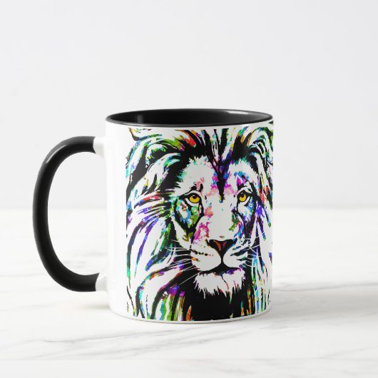 Lion Coffee Tasse - Lion Head Coffee Cup (Links)