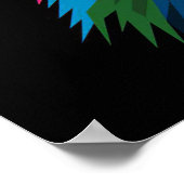 Lion Colorful Lion Head Poster (Ecke)