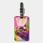 Lion Colorful Prismatischer Pop Art Design-62501 Gepäckanhänger (Vorderseite vertikal)
