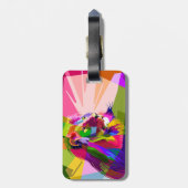 Lion Colorful Prismatischer Pop Art Design-62501 Gepäckanhänger (Rückseite vertikal)