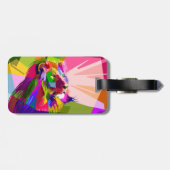 Lion Colorful Prismatischer Pop Art Design-62501 Gepäckanhänger (Rückseite horizontal)