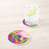 Lion Colorful Prismatischer Pop Art Design-62501 Getränkeuntersetzer (Seite)