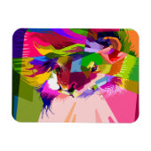 Lion Colorful Prismatischer Pop Art Design-62501 Magnet (Horizontal)