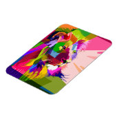 Lion Colorful Prismatischer Pop Art Design-62501 Magnet (Linke Seite)