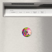 Lion Colorful Prismatischer Pop Art Design-62501 Magnet (In Situ (Geschirrspüler))