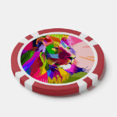 Lion Colorful Prismatischer Pop Art Design-62501 Pokerchips (Einzeln)