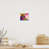 Lion Colorful Prismatischer Pop Art Design-62501 Poster (Küche)