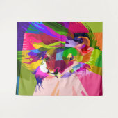 Lion Colorful Prismatischer Pop Art Design-62501 Wandteppich (Vorderseite (Horizontal))