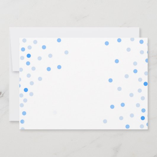 Lion Confetti First Birthday Safari Jungle Boy Einladung (Rückseite)