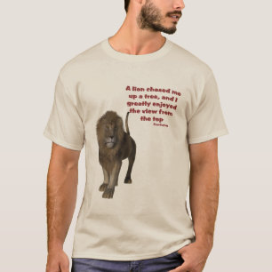 Lion Confucius Inspiration Zitat T-Shirt