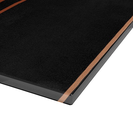 Lion Copper-Embellished Personalized Glass Schneidebrett (Ecke)