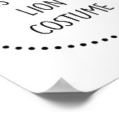 Lion Costume Poster (Ecke)