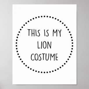 Lion Costume Poster
