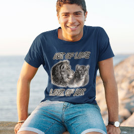 Lion Couple "For the Liebe of Art" Art of Liebe Me T-Shirt