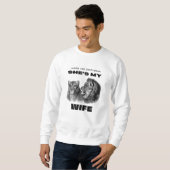 Lion Couple She ist meine Ehefrau Romantic Graphic Sweatshirt (Vorne ganz)
