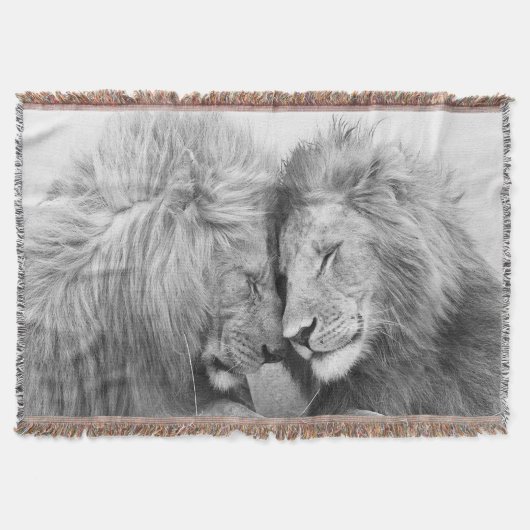 Lion Couple Throw Blanket Decke (Vorderseite)