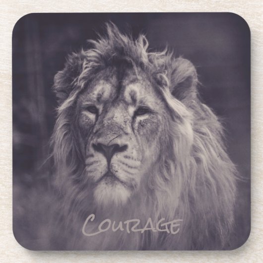 Lion Courage King of the Dschungel Getränkeuntersetzer (Vorderseite)