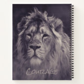 Lion Courage King of the Dschungel Notizblock (Rückseite)