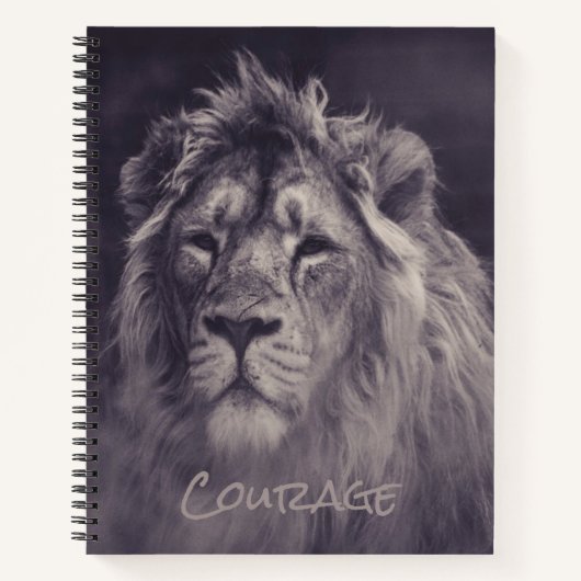 Lion Courage King of the Dschungel Notizblock (Vorderseite)