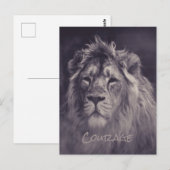 Lion Courage King of the Dschungel Postkarte (Vorne/Hinten)