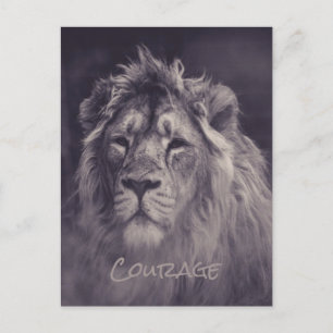 Lion Courage King of the Dschungel Postkarte