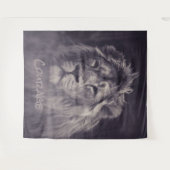 Lion Courage King of the Dschungel Wandteppich (Vorderseite (Horizontal))