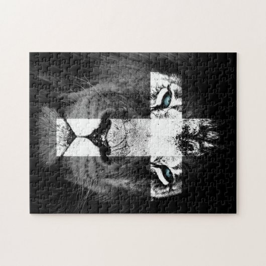 Lion Cross Puzzle (Horizontal)