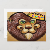 Lion Crown Postkarte (Vorne/Hinten)