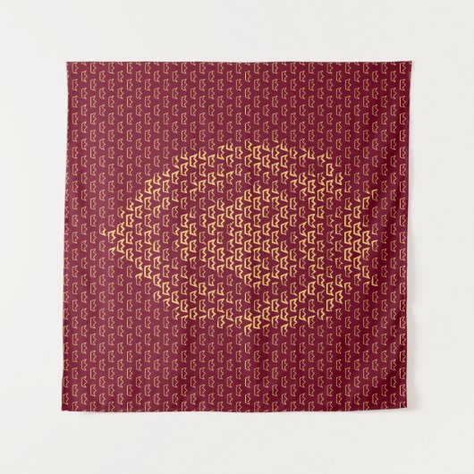 Lion Crown Wandteppich (Vorderseite (Horizontal))