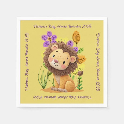 Lion Cub Baby Dusche Serviette (Vorderseite)