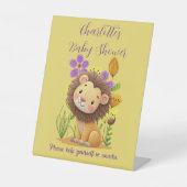 Lion Cub Baby Dusche Snack Schild (Vorderseite)