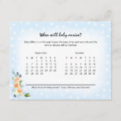 Lion Cub Blue Baby Due Prediction Duschspiel Begleitkarte (Vorderseite)