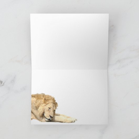 Lion & Cub Card Karte (Innenseite)
