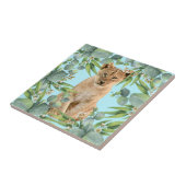 Lion cub Dschungelwald Keramik Fliesen (Seite)