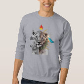 Lion Cub Duality Art Basic Sweatshirt  (Vorderseite)