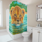 Lion Cub Duschvorhang (Beispiel)