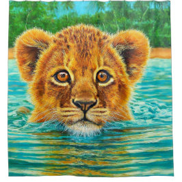 Lion Cub Duschvorhang