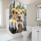 Lion Cub Duschvorhang (Beispiel)