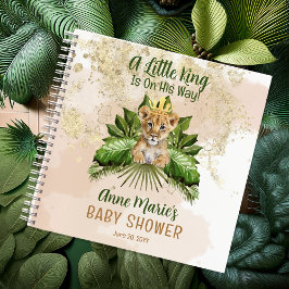 Lion Cub Ein kleines King Baby Shower Gästebuch Notizblock