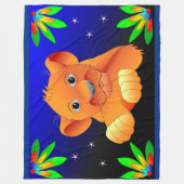 Lion Cub Fleecedecke (Vorderseite)