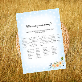 Lion Cub Floral Blue, mein Mama-Duschspiel Programm