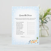 Lion Cub Floral Blue rät das Preisduschspiel Programm (Stehend Vorderseite)