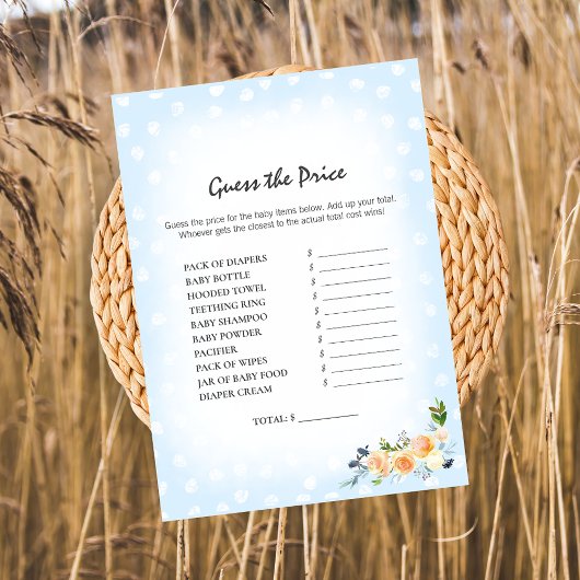 Lion Cub Floral Blue rät das Preisduschspiel Programm