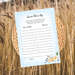 Lion Cub Floral Blue rät ihr Alter Duschspiel Programm